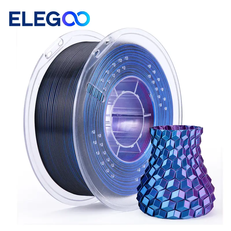 Filamento 3D PLA Silk Tri Color 1.75mm - Elegoo - Imagen 2